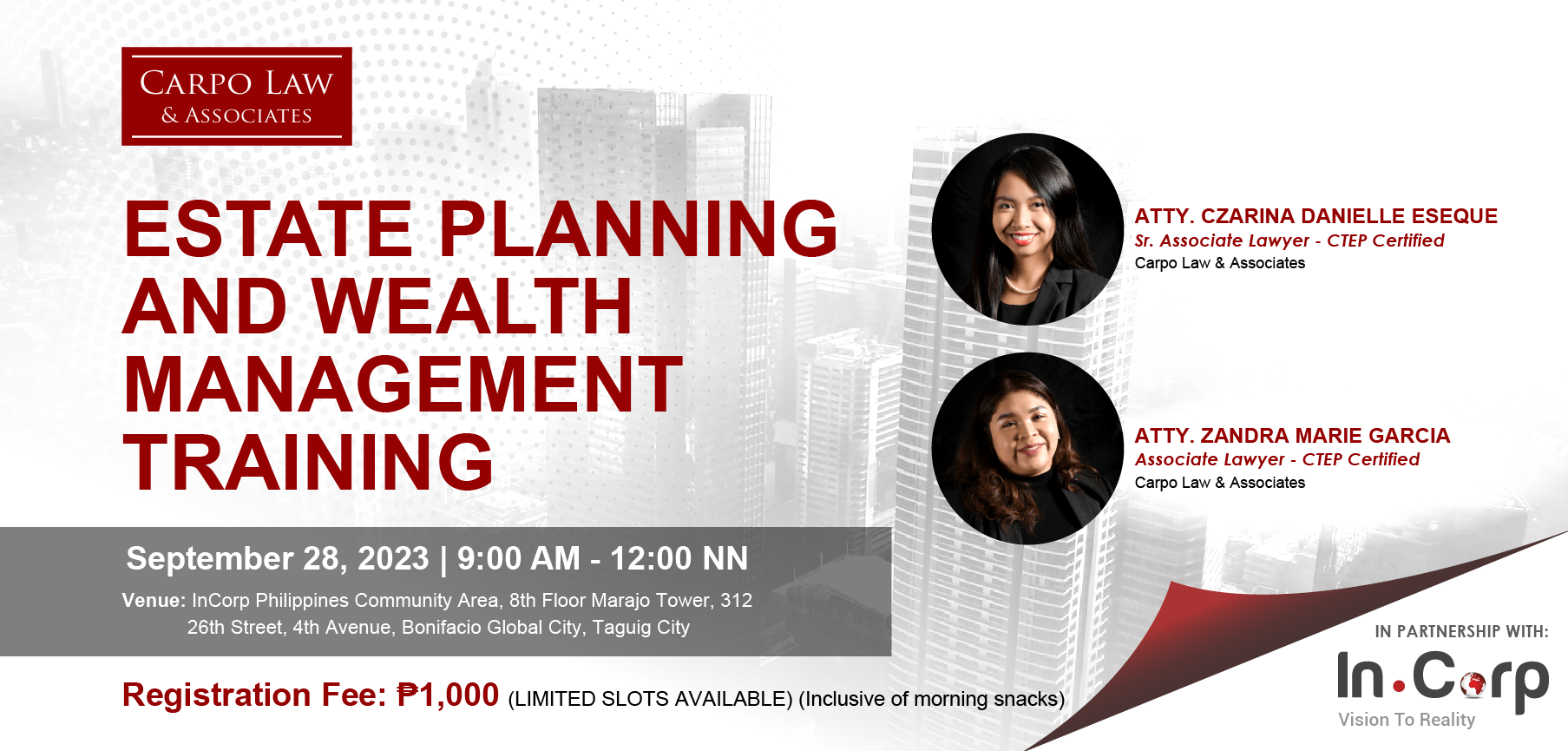 [Event] Estate Planning and Wealth Management Training